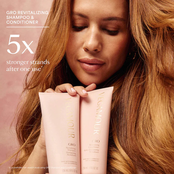 Vegamour GRO Hair Serum and Shampoo & Conditioner Hair Gift Set