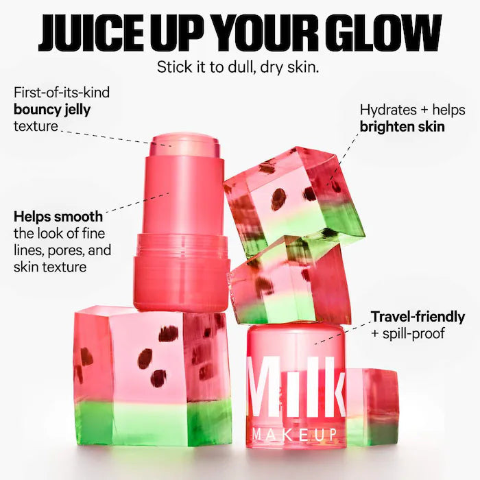 MILK MAKEUP & Watermelon Jelly Glow Brightening Serum Stick with Peptides