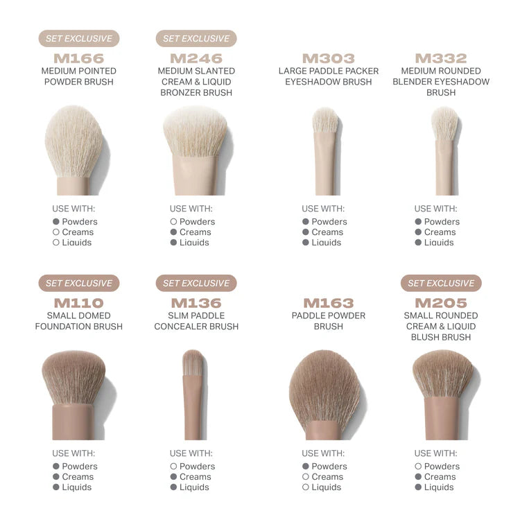 MORPHE, CUSTOM BLENDS BRUSH COLLECTION GIFT SET, EXCLUSIVA DE LANZAMIENTO.