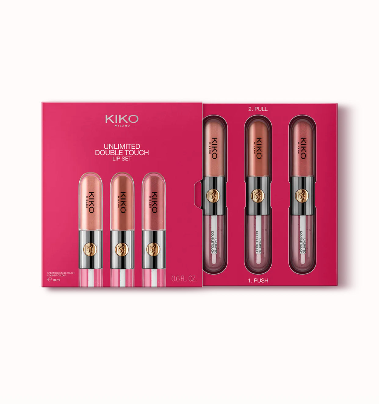 KIKO MILANO, Unlimited Double Touch Lip Set - Nude Attitude