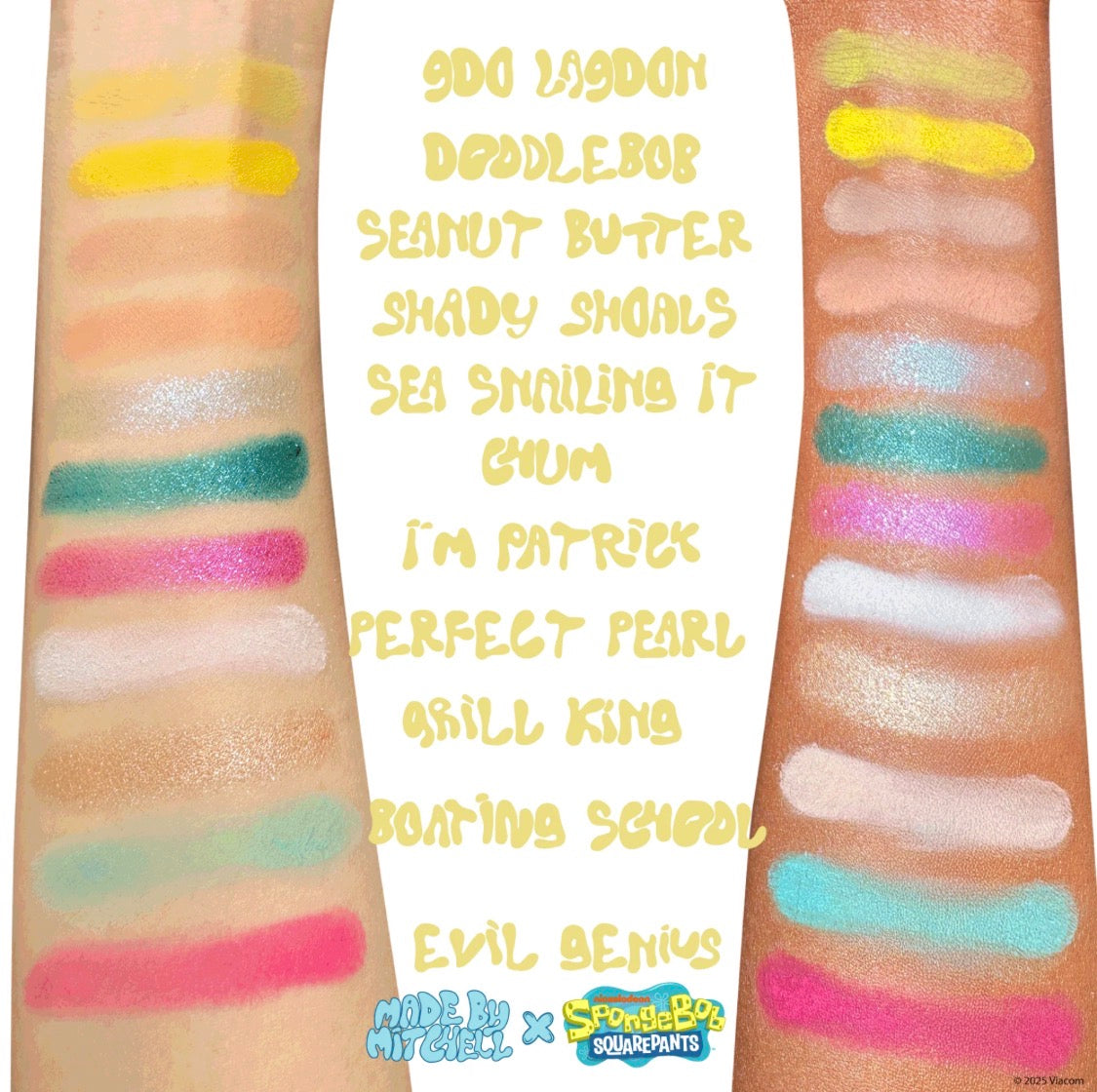 MADE BY MITCHELL, SpongeBob SquarePants - Eye Eye Captain Eyeshadow Palette