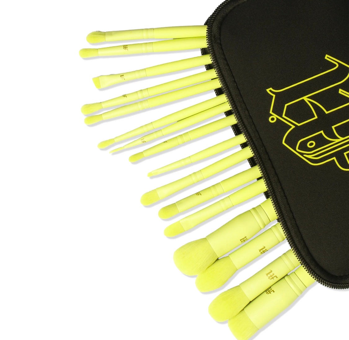 MADE BY MITCHELL, 16 Piece Makeup Brush Set &amp; Brush Pouch