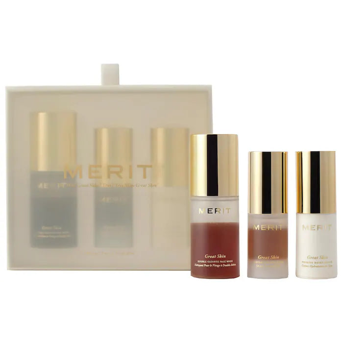 MERIT, Mini Great Skin Skincare Essentials Gift Set