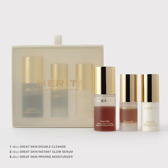 MERIT, Mini Great Skin Skincare Essentials Gift Set
