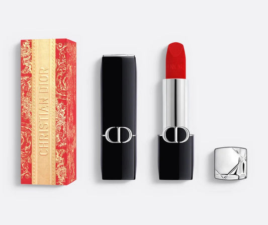 DIOR, Rouge Dior - Edición limitada Lápiz labial Couture Color - Acabados Veil y Velvet - Cuidado labial hidratante floral - Larga duración