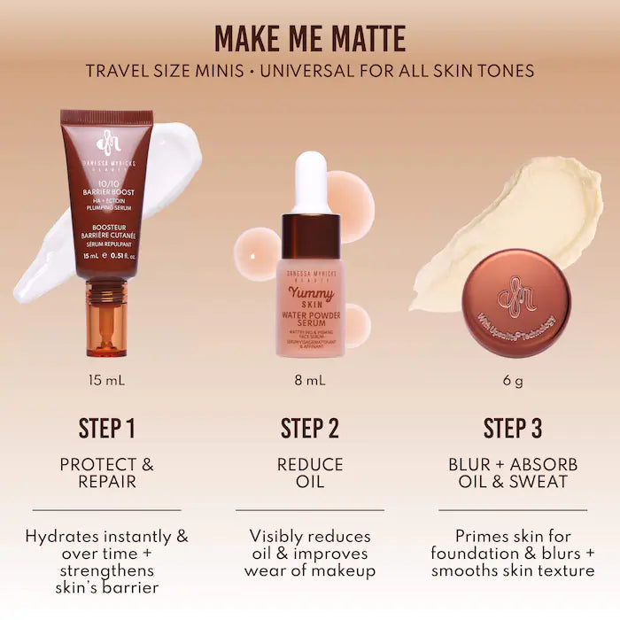 Danessa Myricks Beauty, Mini Yummy Skin Matte Finish Skin Prep Essential Kit