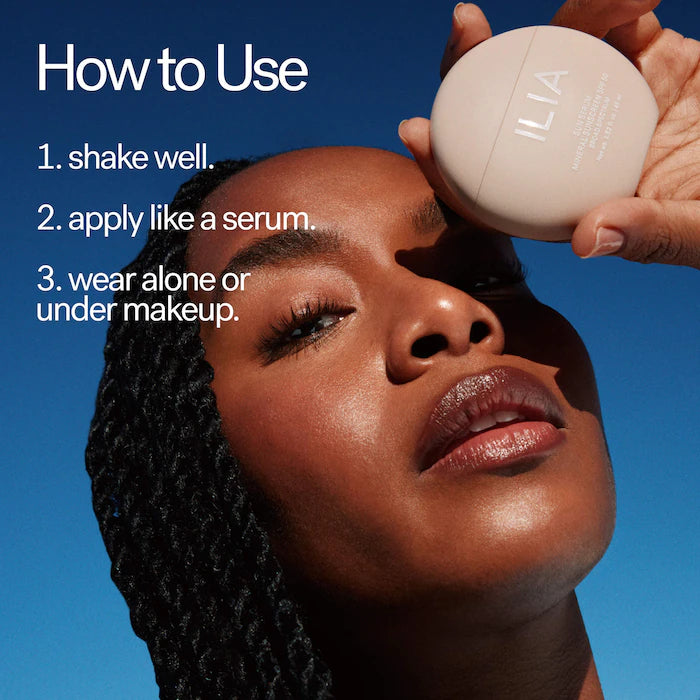 ILIA, Sun Serum Mineral Sunscreen SPF 50 with 8-Hour Oil Control