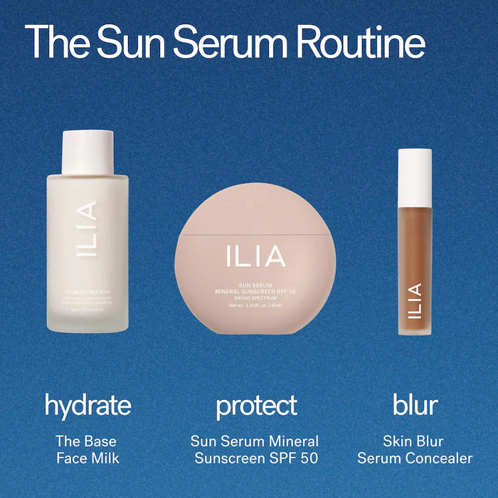 ILIA, Sun Serum Mineral Sunscreen SPF 50 with 8-Hour Oil Control