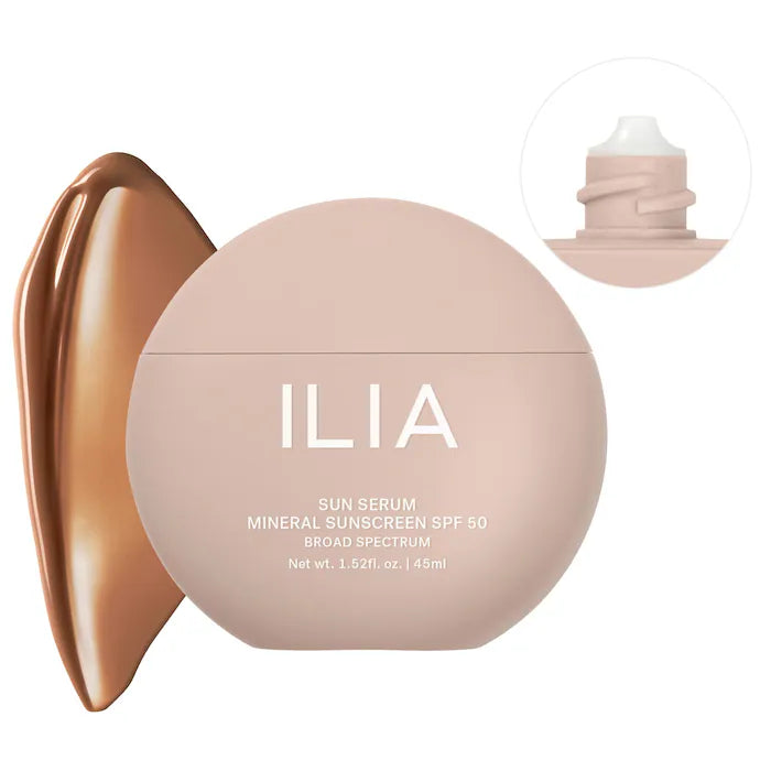 ILIA, Sun Serum Mineral Sunscreen SPF 50 with 8-Hour Oil Control