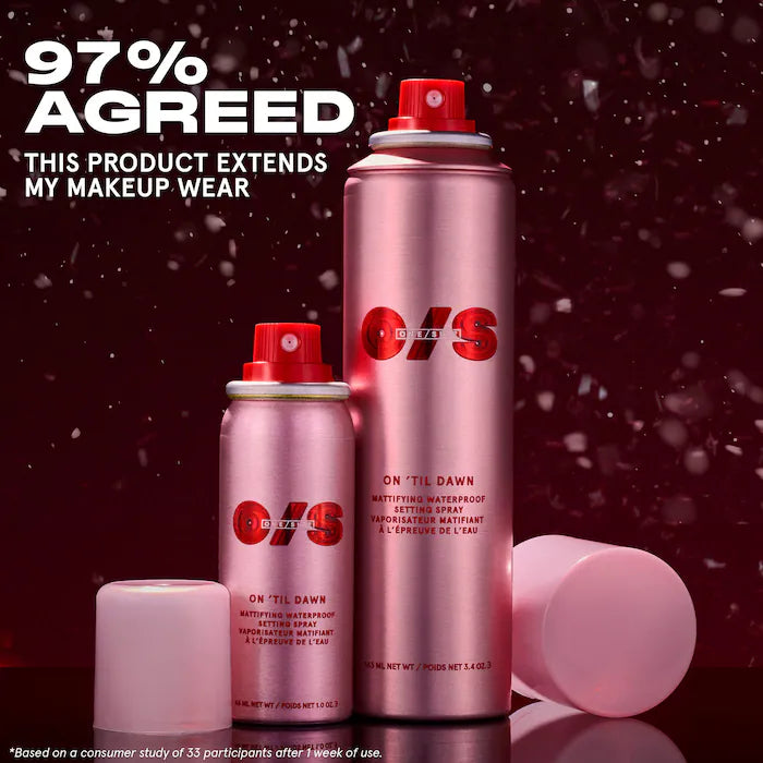 ONE/SIZE by Patrick Starrr, On ‘Til Dawn Mattifying Waterproof Setting Spray Big Duo