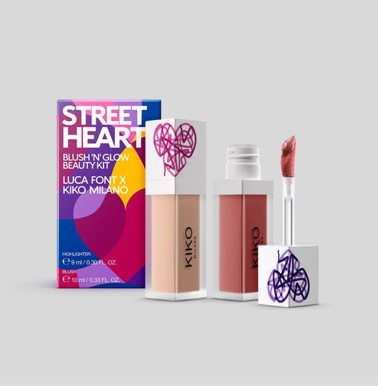 KIKO MILANO, Street Heart Blush ‘N Glow Beauty Kit