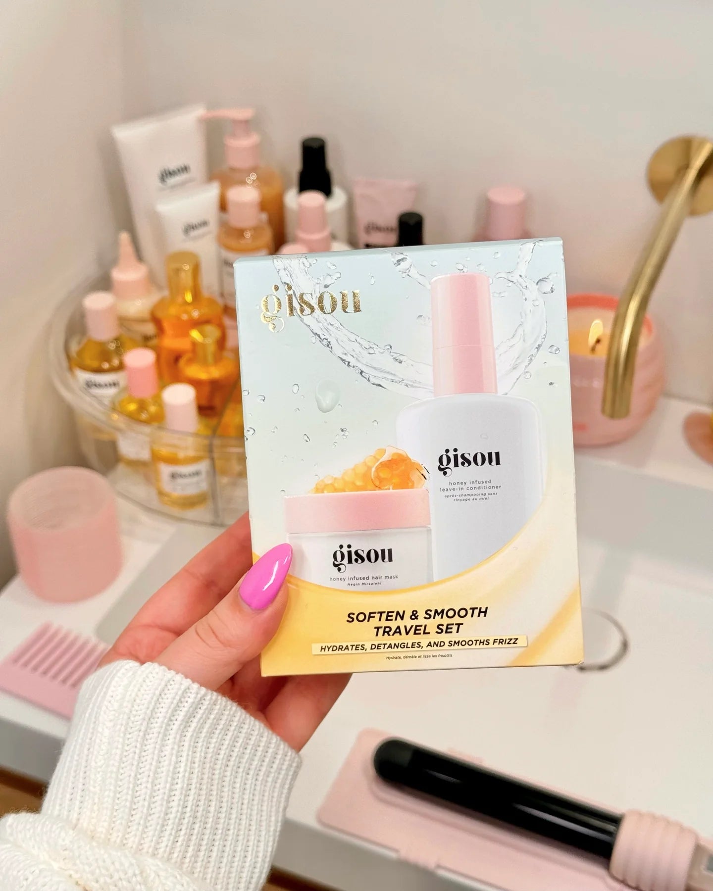 GISOU, Soften & Smooth Travel set