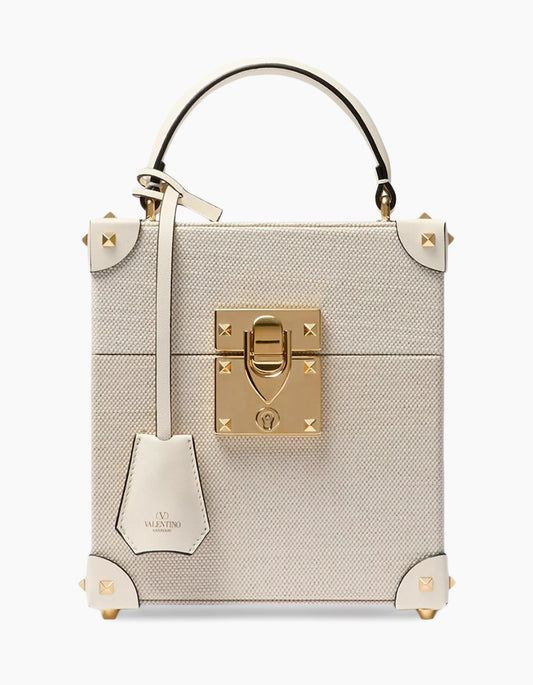 Valentino Garavani Perfume Case in Canvas and Calfskin