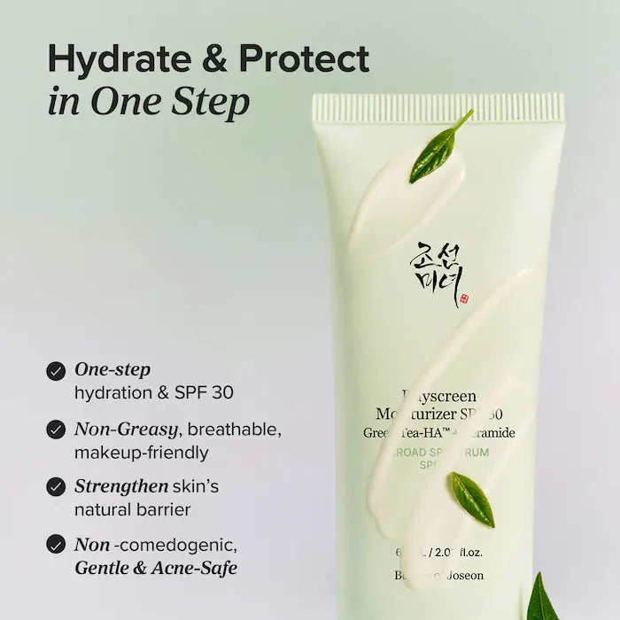Beauty of Joseon, Dayscreen 2-in-1 SPF 30 Moisturizer with Green Tea-HA + Ceramides