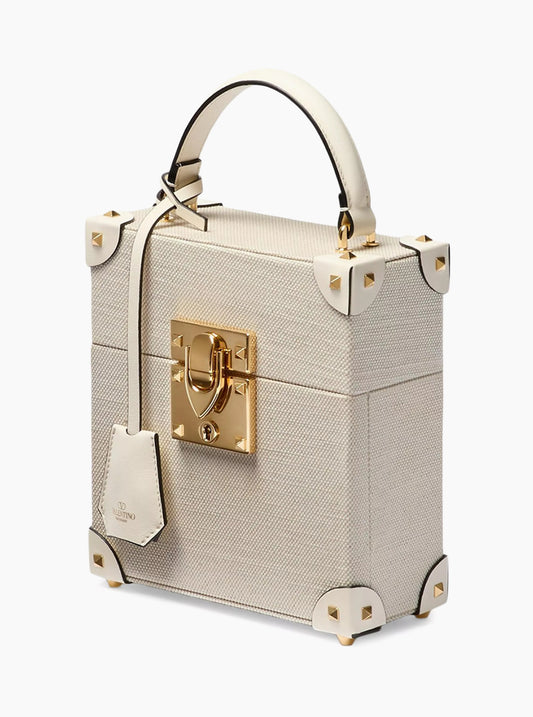 Valentino Garavani Perfume Case in Canvas and Calfskin