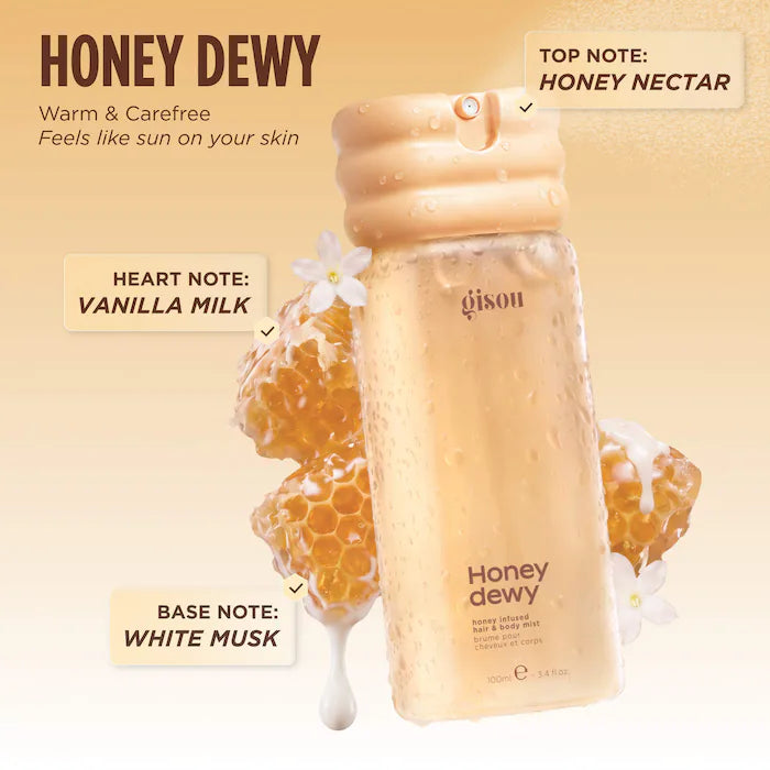 Gisou, Honey Dewy Honey Infused Hair & Body Mist