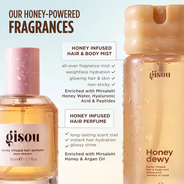 Gisou, Honey Dewy Honey Infused Hair & Body Mist