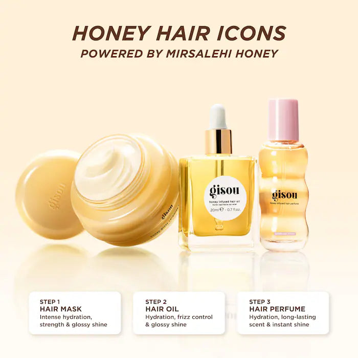 Gisou, Honey Hair Icons Set
