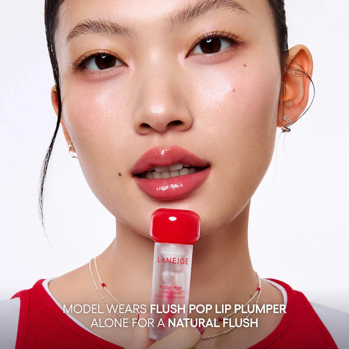 LANEIGE, Flush Pop Plumping Peptide Lip Gloss Treatment