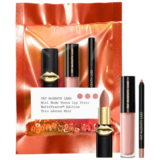 PAT McGRATH LABS, Mini Nude Venus Lip Trio: Mattetrance Edition