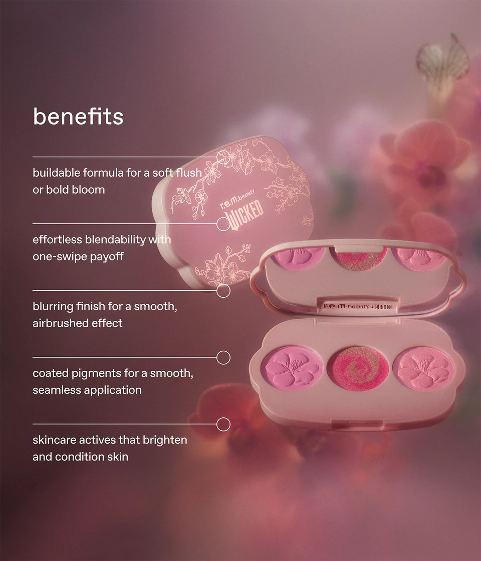 R.E.M. BEAUTY X WICKED: FOR GOOD COULDN’T BE LOVELIER BLUSH SET