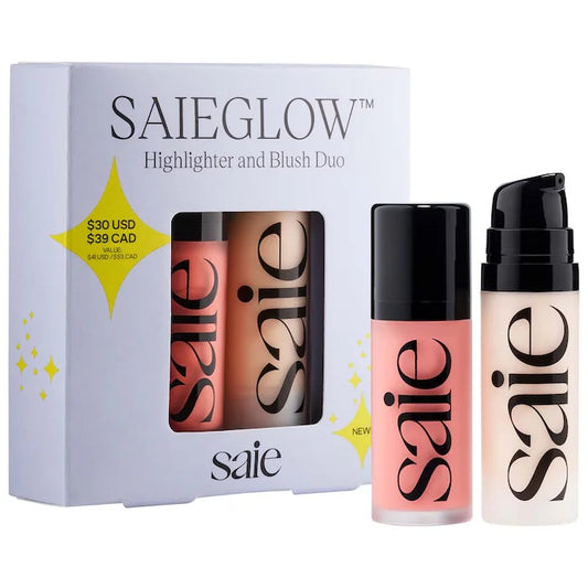 Saie Mini SaieGlow Highlighter and Blush Duo Set