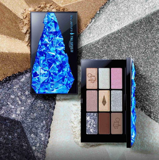 shu uemura x FINAL FANTASY XIV kupo! crystal eyeshadow palette