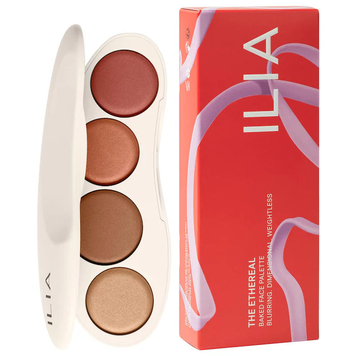 ILIA, The Ethereal Baked Face Palette - Long-Wear Bronzer, Highlighter & Blush