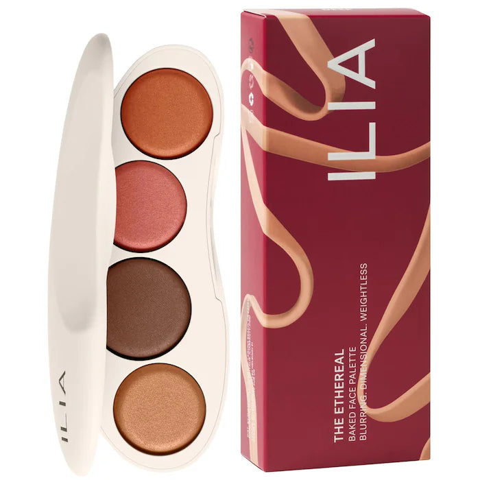 ILIA, The Ethereal Baked Face Palette - Long-Wear Bronzer, Highlighter & Blush