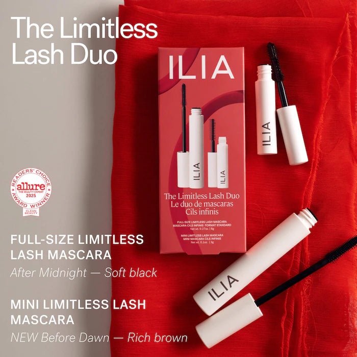 ILIA, The Limitless Lash Duo - Black, Brown Mascara Gift Set