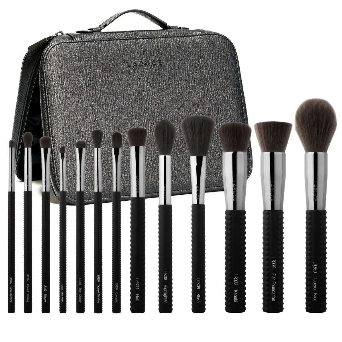 LARUCE BEAUTY, ANN 13-PIECE MAKEUP BRUSH SET WITH CASE