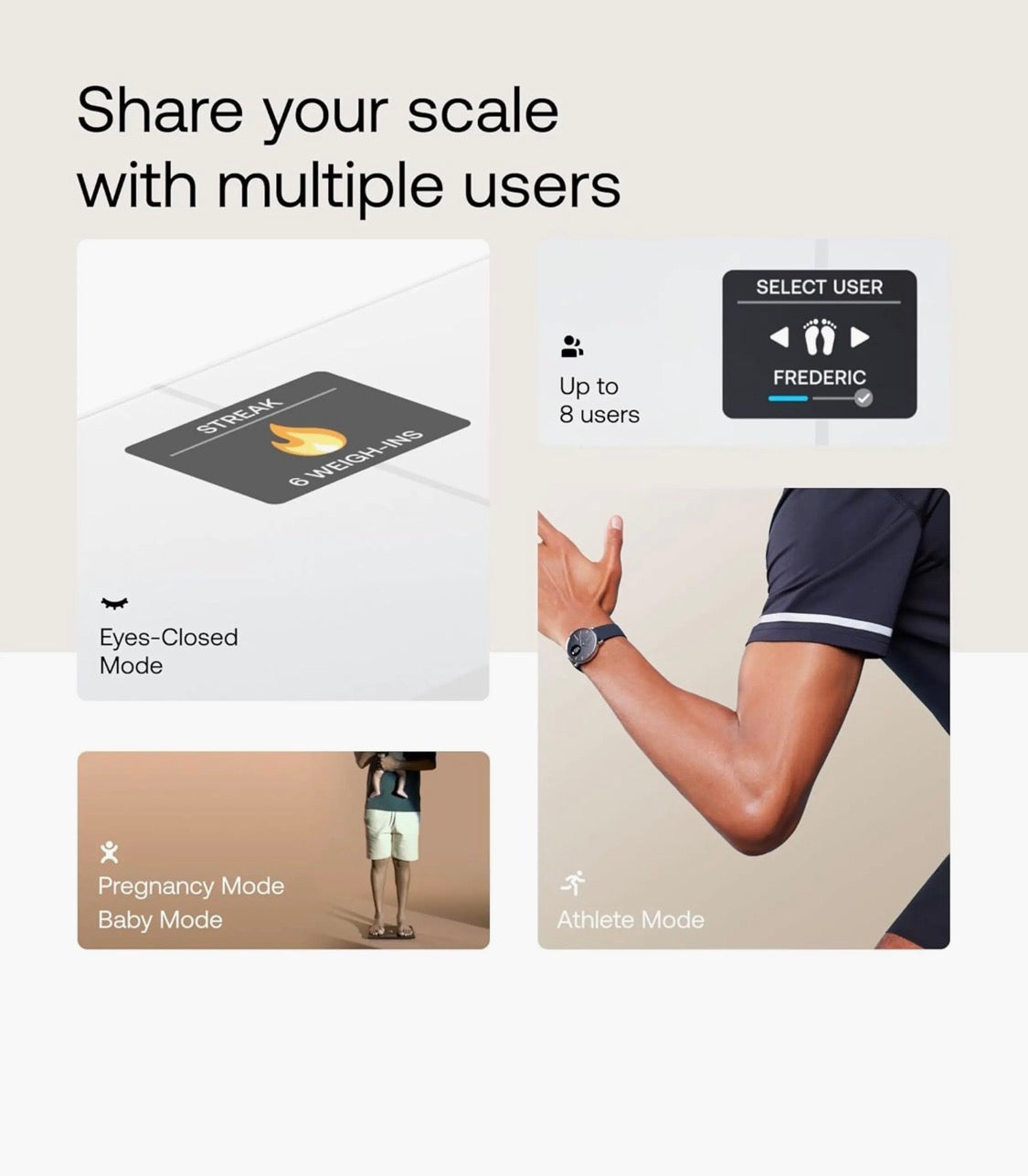 WITHINGS, Body Smart - Accurate Scale for Body Weight and Fat Percentage, Body Composition Wi-Fi and Bluetooth Weight Scale, Baby Weight Scale, Smart Scale Apple Health Compatible, Bathroom Scale