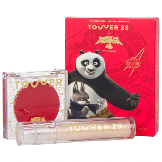 Tower 28 Beauty, Tower 28 x Kung Fu Panda 4 Cream Blush + Lip Gloss Kit