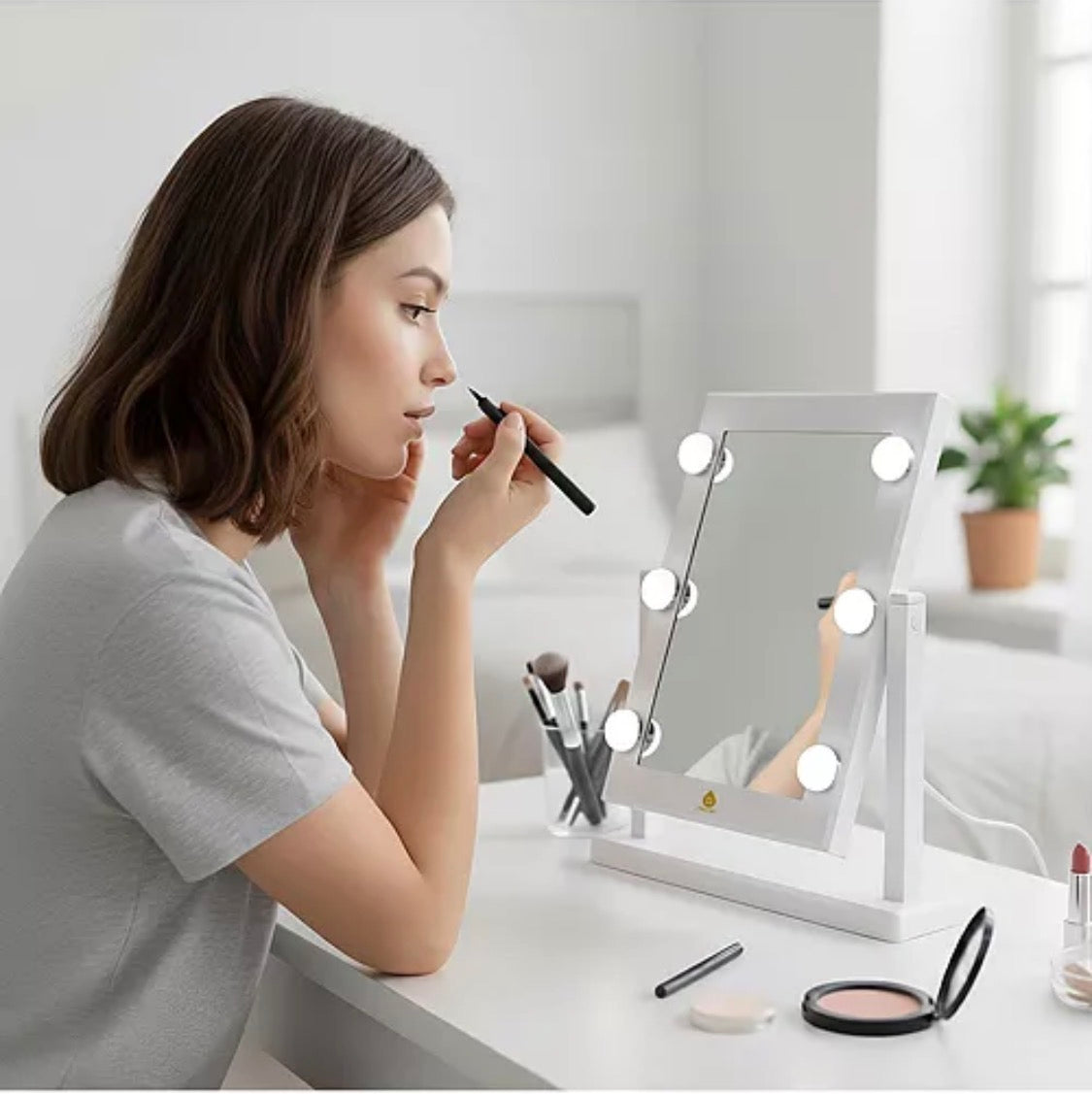 PURSONIC Refined Brilliance Pro 14 Inch LED Mirror and LED Vanity Mirror