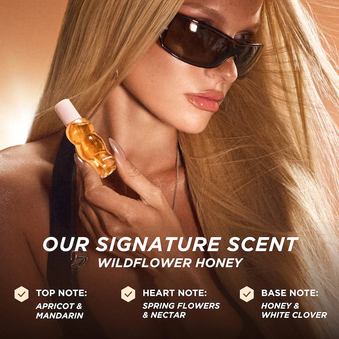 Gisou, Glow All The Way Hair and Lip Gift Set