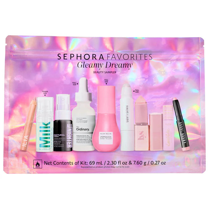 Sephora Favorites, Gleamy Dreamy Makeup and Skincare Value Set