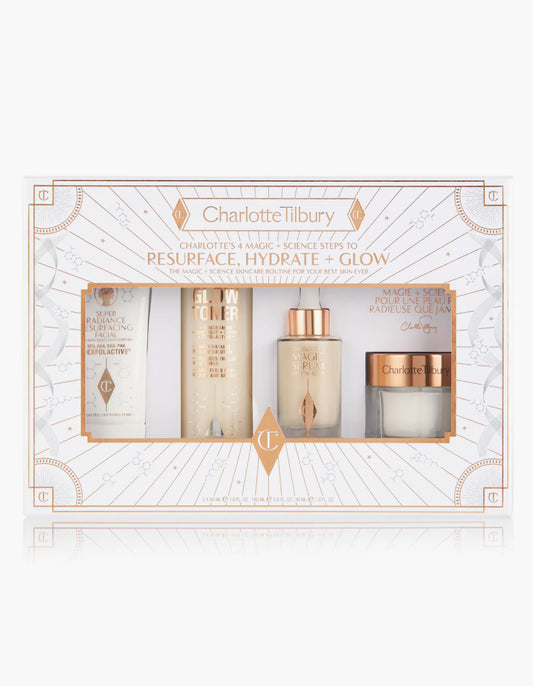 CHARLOTTE TILBURY, Charlotte's 4 Magic + Science Steps to Resurface, Hydrate + Glow Set