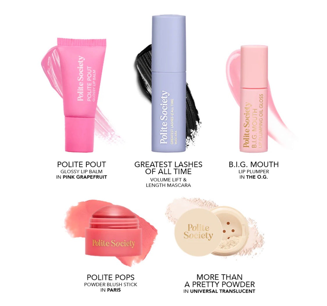 POLITE SOCIETY, Petite, Popular 6 Piece Discovery Set