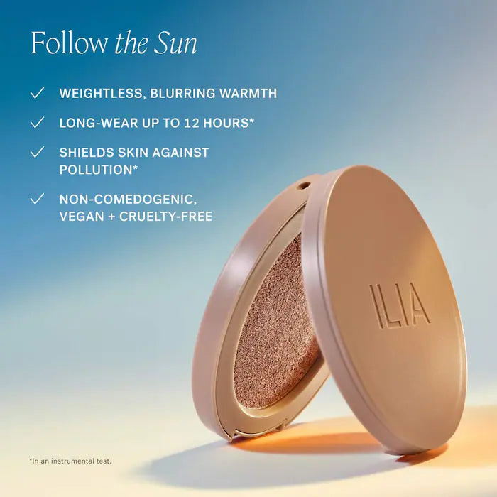 ILIA Sunshift Weightless Silky Cream Bronzer with 12-hour Wear