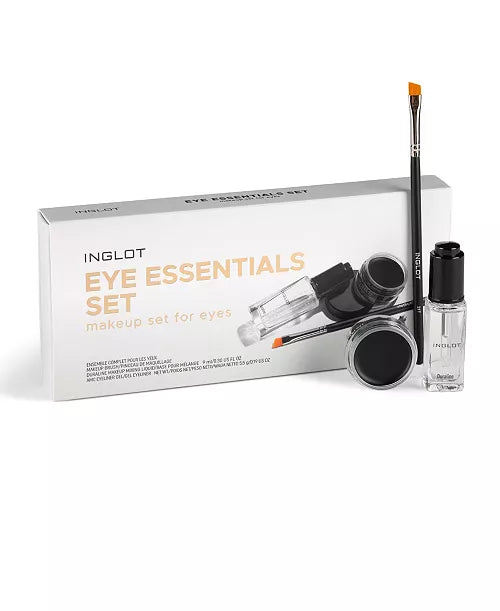 INGLOT, Eye Essential Set Duraline with AMC Eyeliner Gel 77 and Makeup Brush 31T, 3 Piece