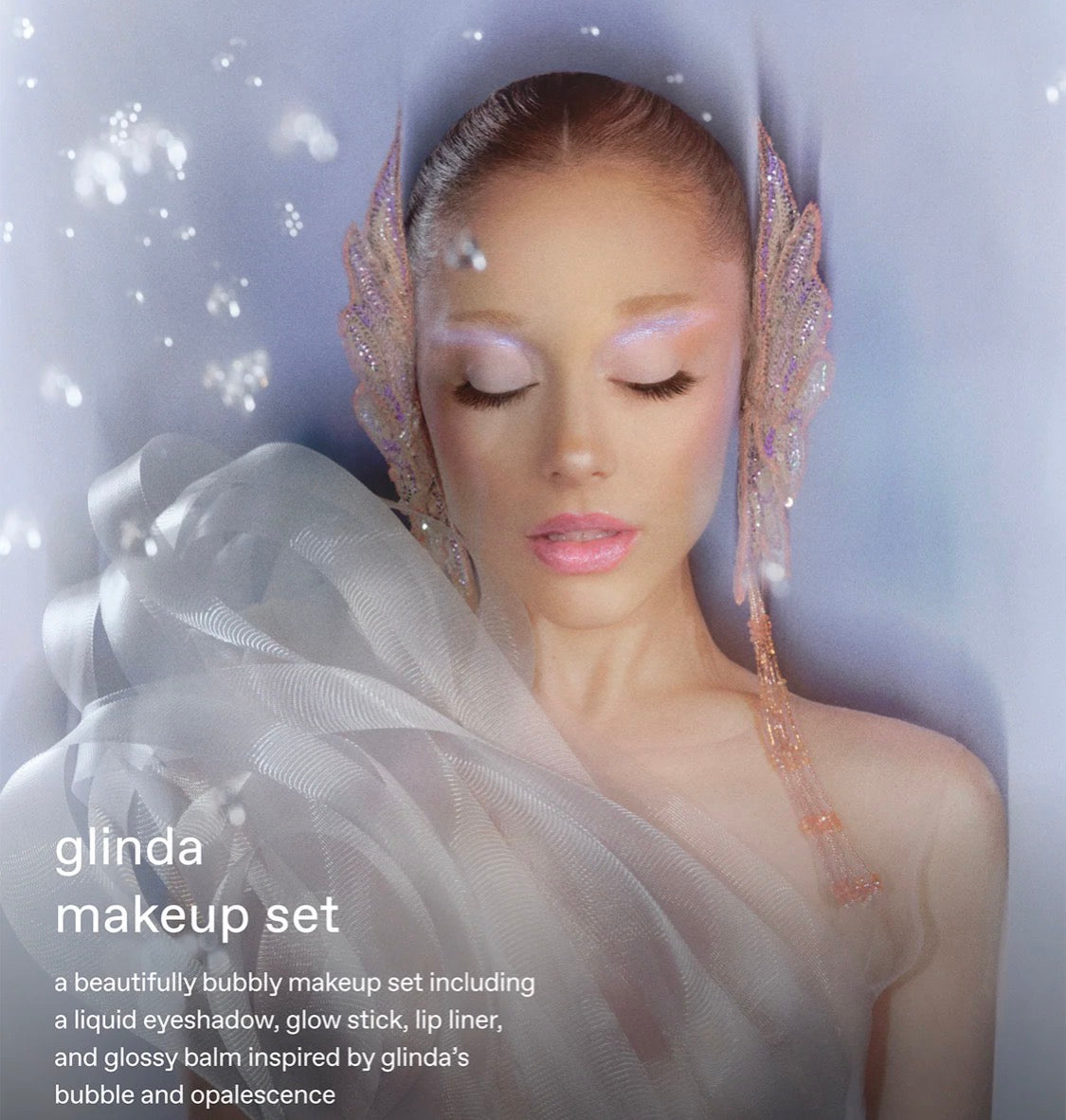 r.e.m. beauty x wicked: for good glinda makeup set,
