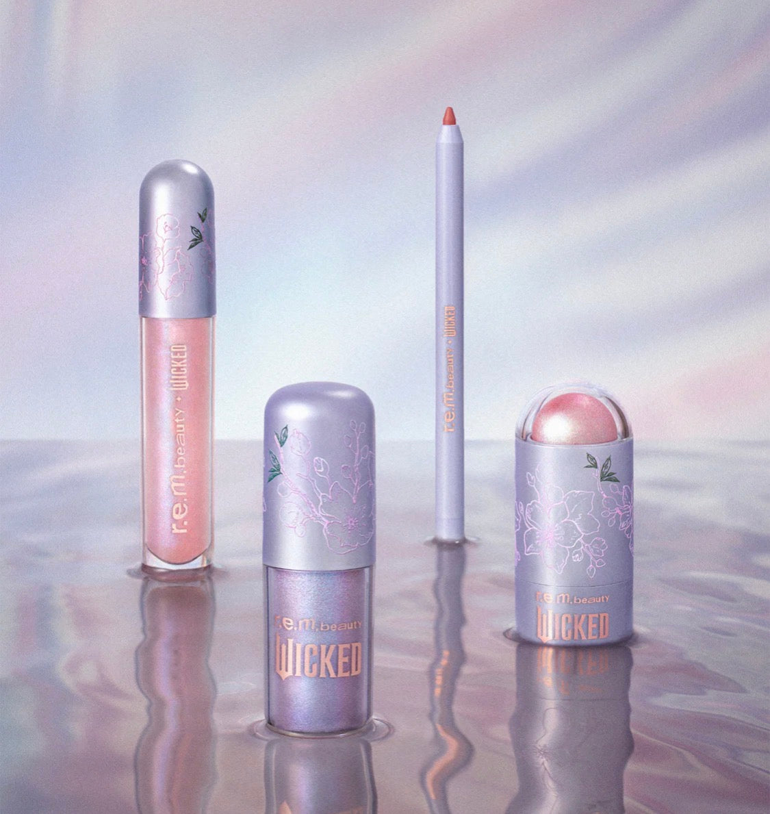 r.e.m. beauty x wicked: for good glinda makeup set,