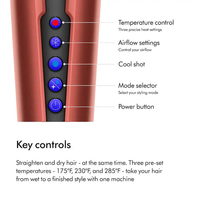 Dyson Special Edition Airstrait Straightener in Strawberry Bronze