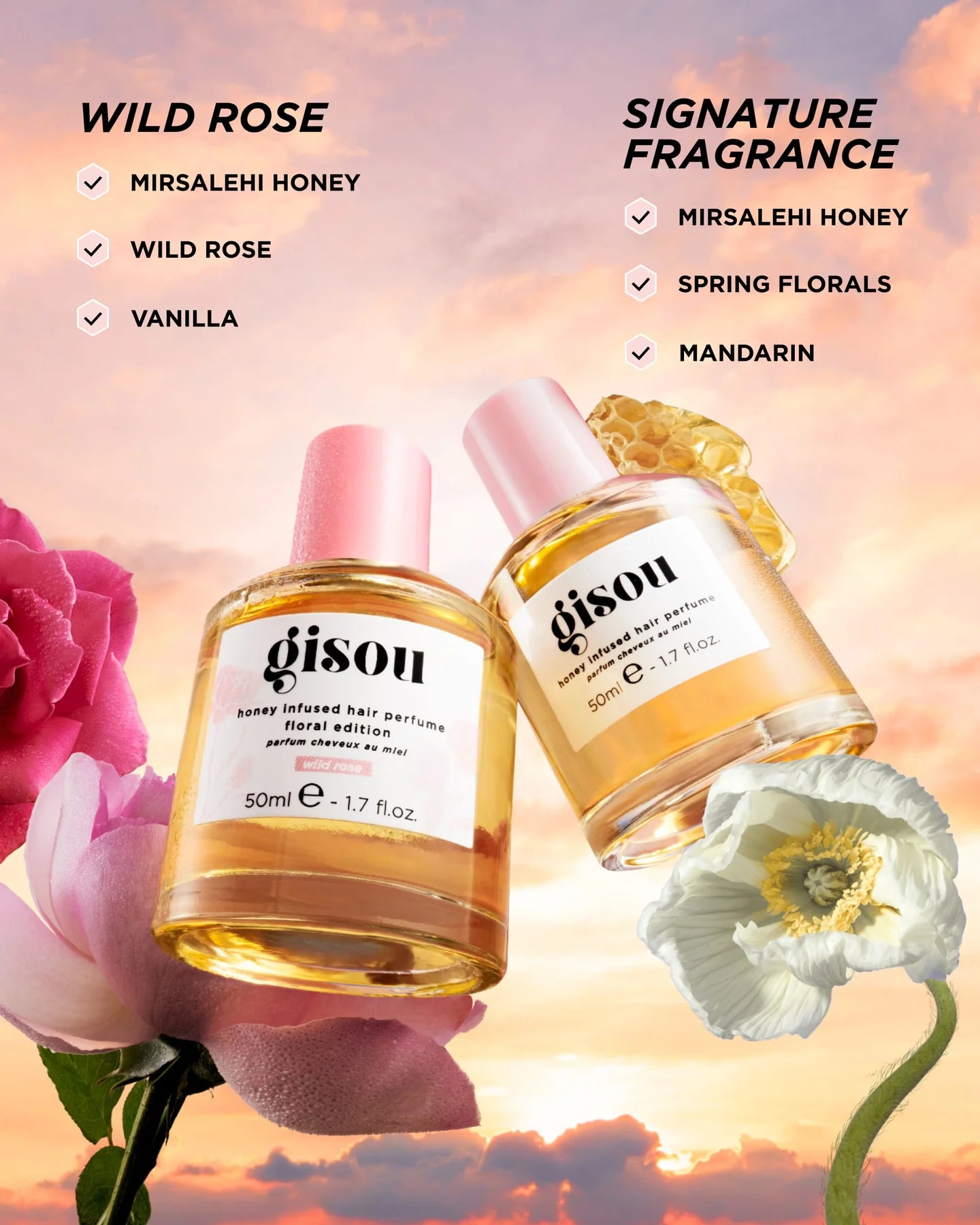 GISOU, Hair Perfume Wild Rose