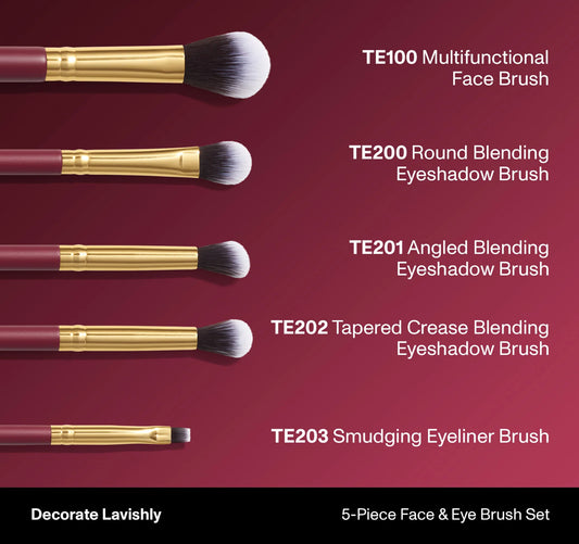 Morphe, DECORATE LAVISHLY 5-PIECE, FACE & EYE BRUSH SET