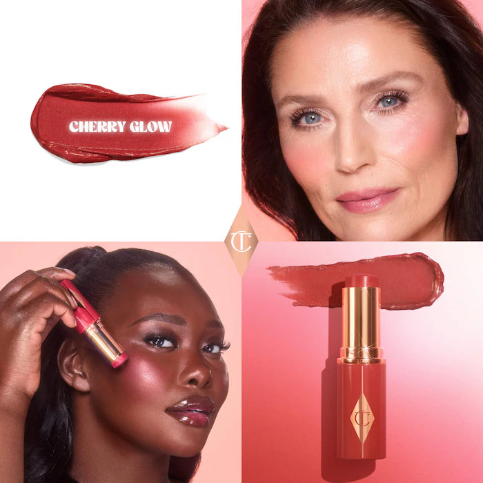 Charlotte Tilbury, Unreal Lip + Cheek Glow Blush Stick with Hyaluronic Acid