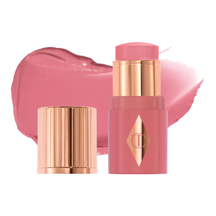 Charlotte Tilbury, Unreal Lip + Cheek Glow Blush Stick with Hyaluronic Acid
