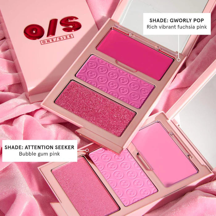 ONE/SIZE BY PATRICK STARRR, CHEEK CLAPPER 3d BLUSH TRIO PALETTE