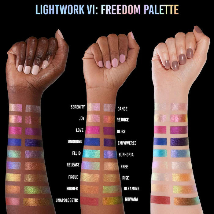 Danessa Myricks Beauty LIGHTWORK VI The Freedom Palette: Magnetic, Customizable, Stackable Palette with Illuminating Pigments for Eyes, Face & Lips