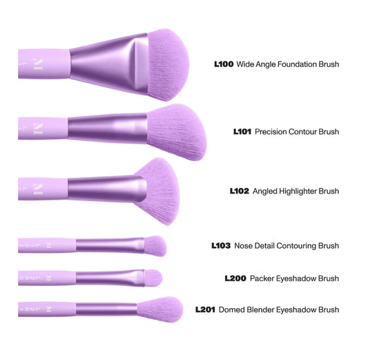 MORPHE, ULTRALAVENDER 6-PIECE FACE & EYE BRUSH SET